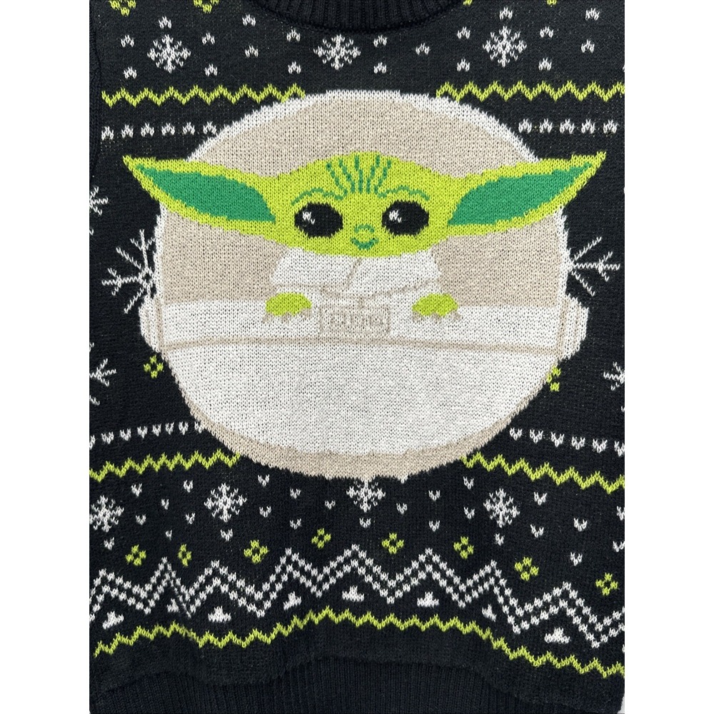 Star Wars Jumping Beans Boys Size 6 Baby Yoda Ugly Christmas Sweater